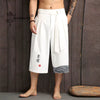 Kaito Heren Broek | Linnen, Cropped Losse Pasvorm