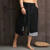 Kaito Heren Broek | Linnen, Cropped Losse Pasvorm